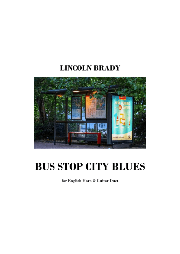 BUS STOP CITY BLUES - English Horn & Guitar