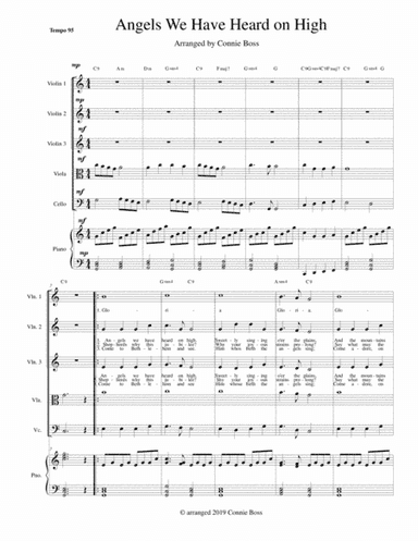 Angels We Have Heard On High - Strings with parts (arr. Connie Boss)