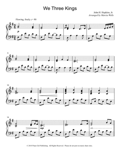 We Three Kings (arr. Marcia Wells)