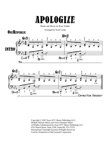 Apologize (arr. Scott Camp)