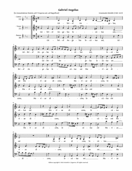 Gabriel Angelus (Metallo) - ATB (arr. Aristotle A. Esguerra)