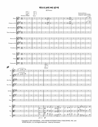 You Gave Me Love (arr. chaelmont)