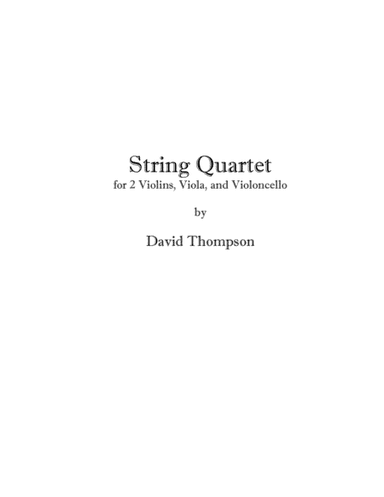 String Quartet No. I