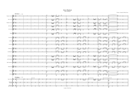 Men of Harlech (Gwyr Harlech). Brass band arrangement. (arr. Rhodri Tomos)