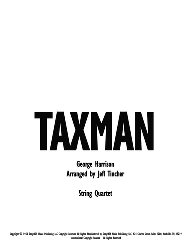 Taxman (arr. Jeff Tincher)