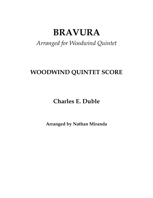 Bravura (arr. Nathan Miranda)