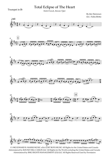 Total Eclipse Of The Heart (arr. Fabio Britto)