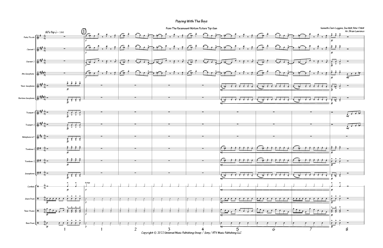 Playing With The Boys (arr. Brian Lawrence)