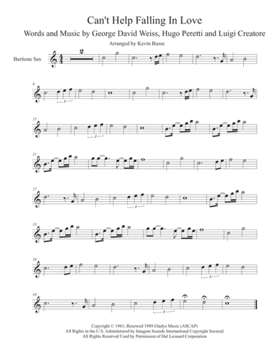 Can't Help Falling In Love (arr. Kevin Busse)