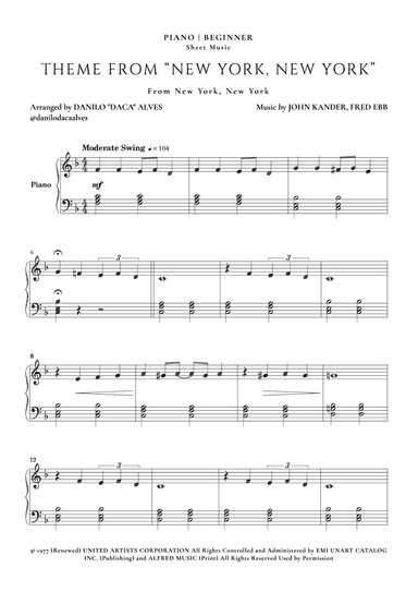 Theme From "new York, New York" (arr. Danilo "Daca" Alves)