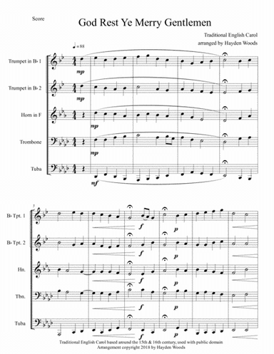 God Rest Ye Merry Gentlemen (arr. Hayden Woods)