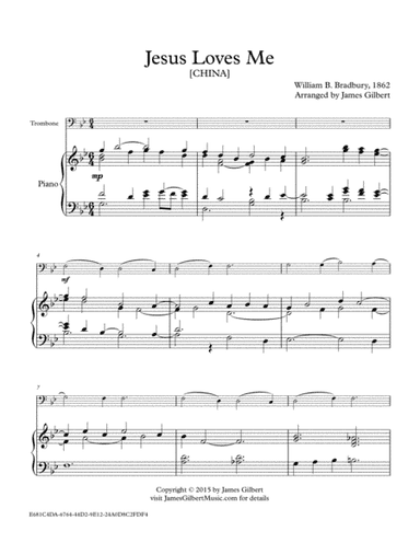 Jesus Loves Me (arr. James Gilbert)