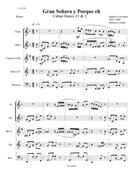 Two Cuban Dances (arr. Loring)