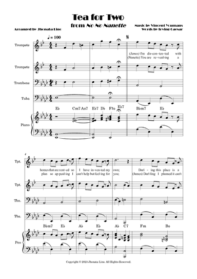 Tea For Two (arr. Jhonata Lino)