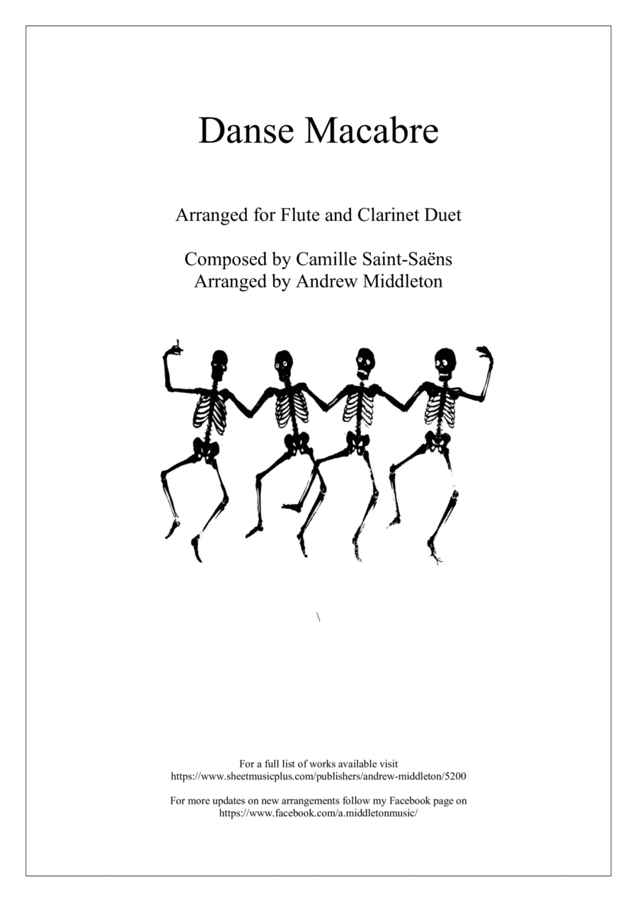 Danse Macabre arranged for Flute and Clarinet Duet (arr. Andrew Middleton)