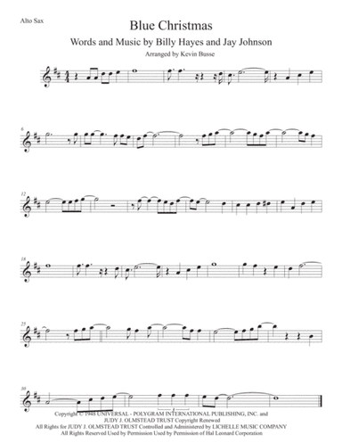 Blue Christmas (arr. Kevin Busse)