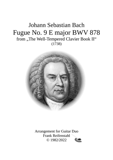 J. S. Bach - Fugue E major BWV 878 from "The Well-Tempered Clavier Book II" (arr. Frank Reifenstahl)