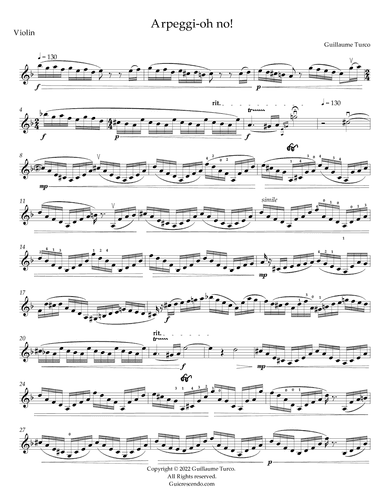 Arpeggi-oh no! (Violin)
