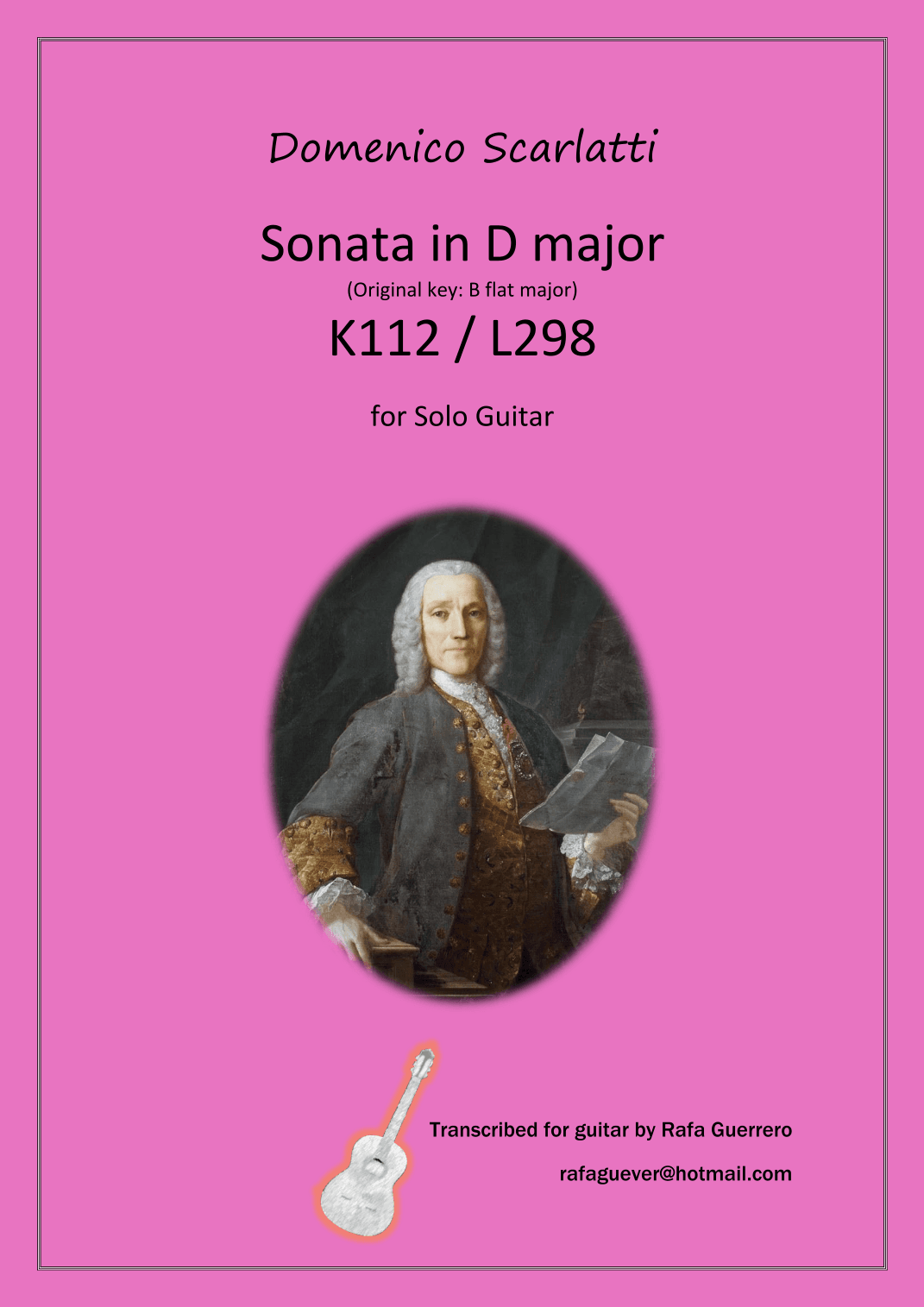 Sonata K112 / L298 (arr. Rafa Guerrero)