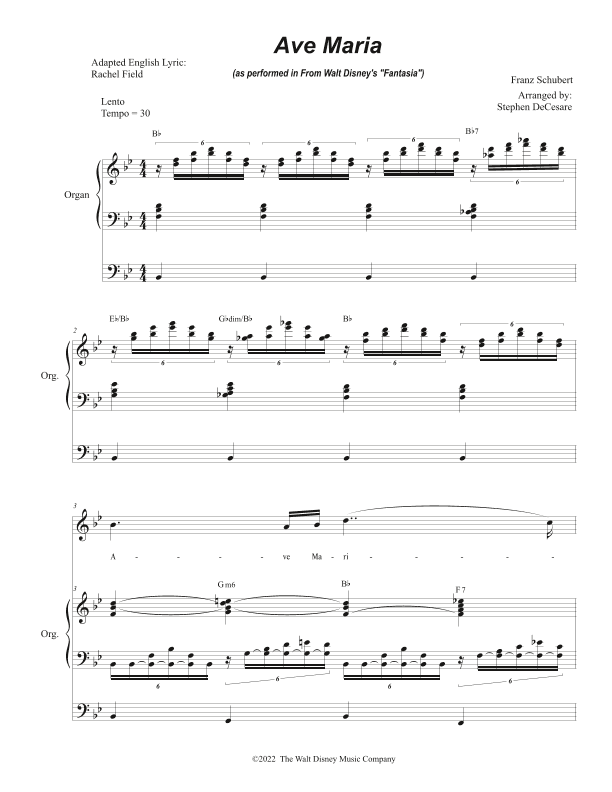 Ave Maria, Op. 52 No. 6 (arr. Stephen DeCesare)