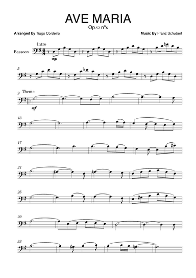 Ave Maria Op.52 nº6 (arr. Tiago Cordeiro)