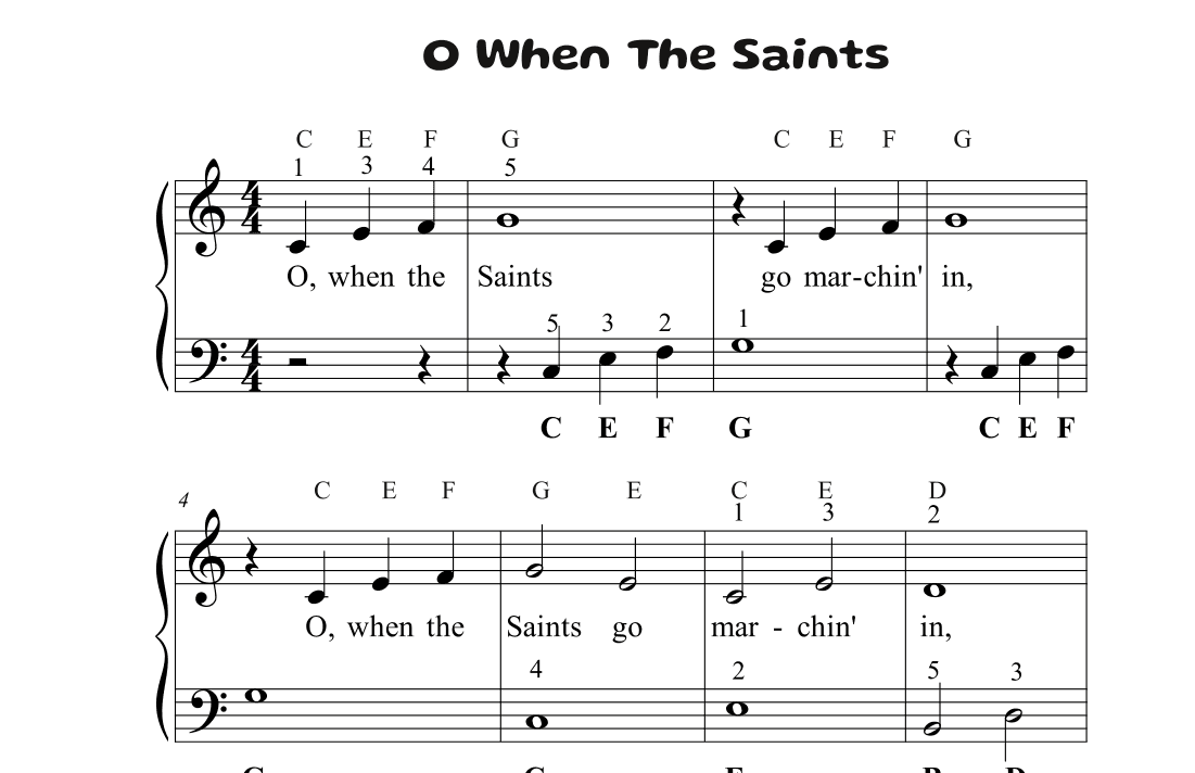 O When The Saints (arr. Avgusta Udartseva)
