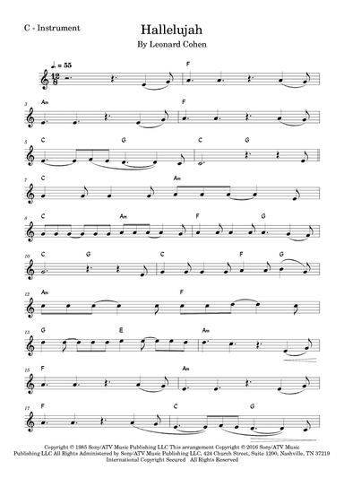 Hallelujah (arr. Fabio Eduardo de Oliveira)