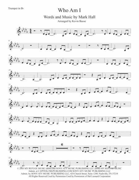 Who Am I (arr. Kevin Busse)