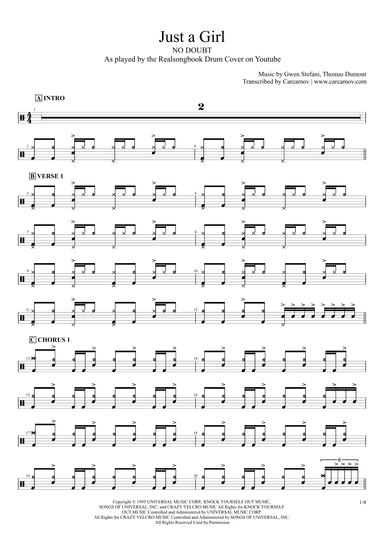 Just A Girl (arr. Realsongbook)