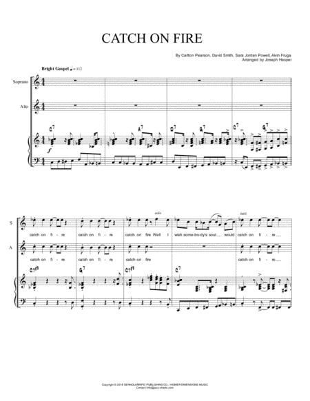 Catch On Fire (arr. Joseph Hasper)