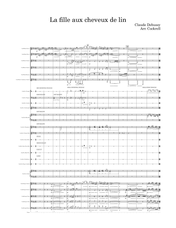 The Girl With The Flaxen Hair (arr. Coty Cockrell)