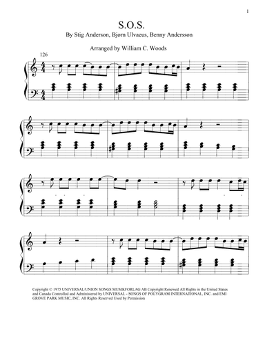 S.o.s. (arr. William C. Woods)