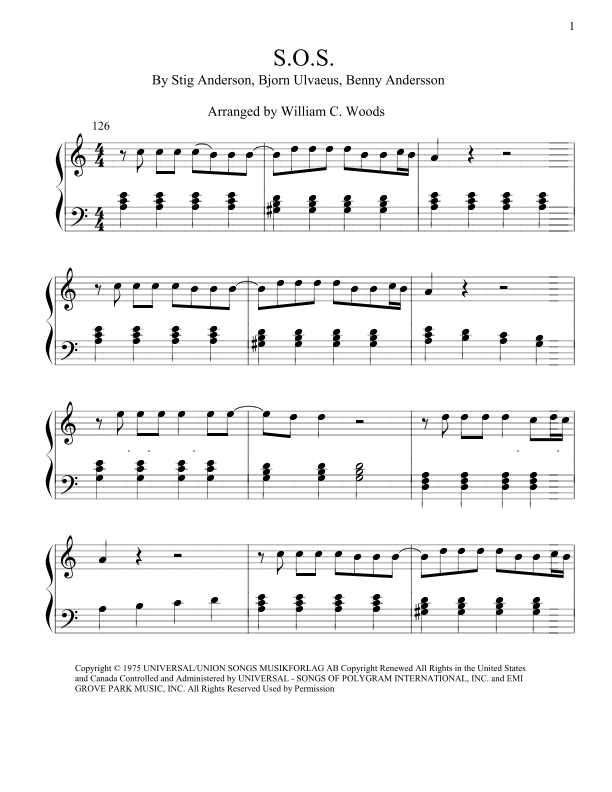 S.o.s. (arr. William C. Woods)