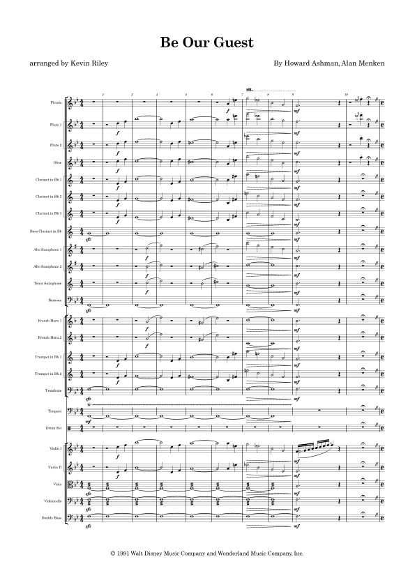 Be Our Guest (arr. Kevin Riley)