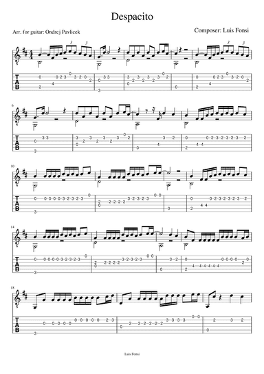 Despacito (arr. Ondřej Pavlíček)