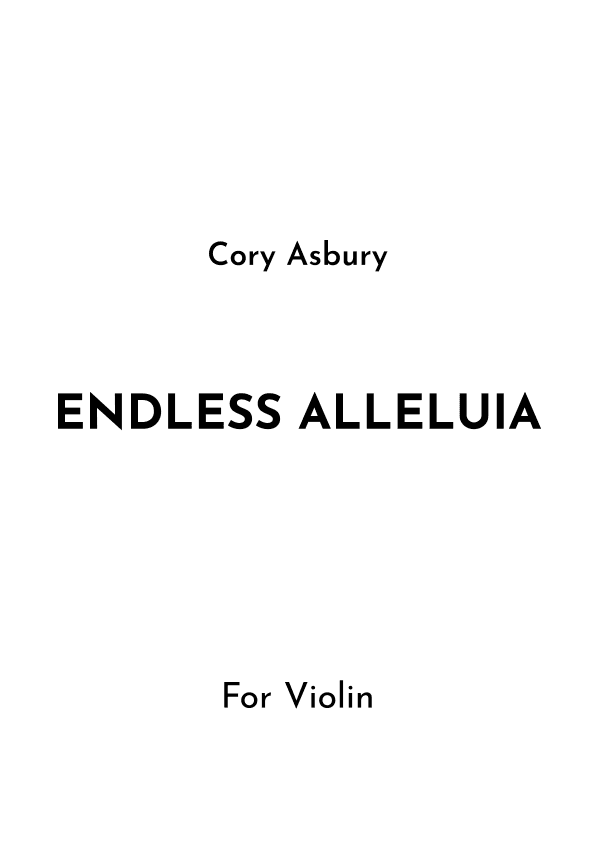 Endless Alleluia (arr. Jireh J.)