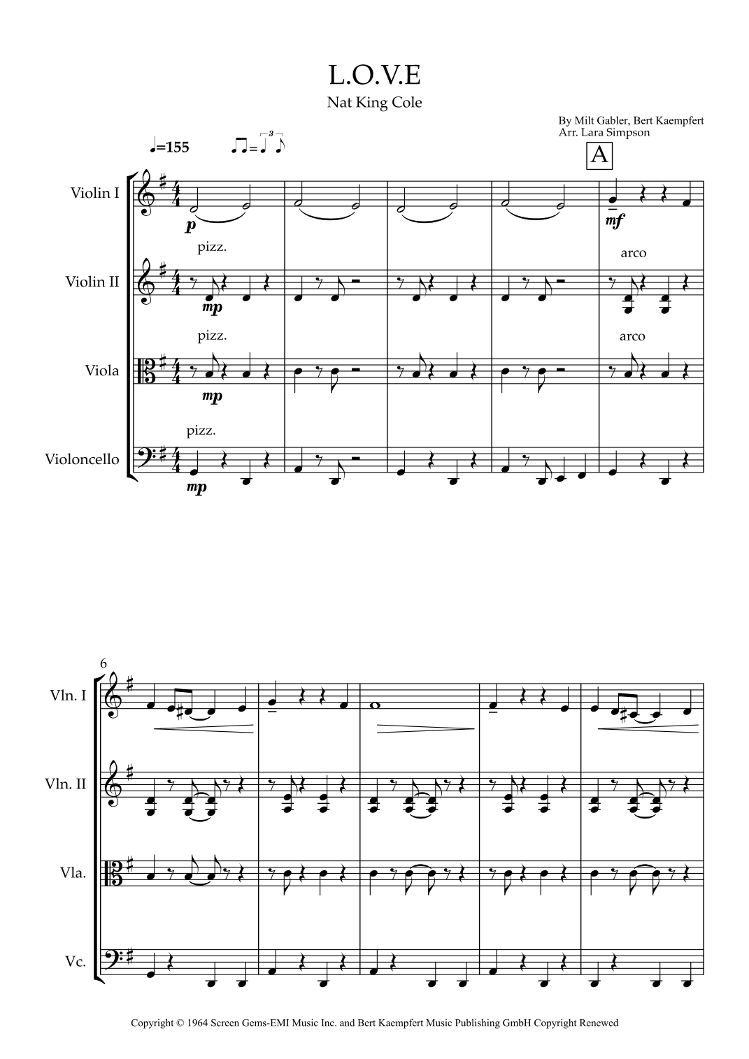 L-o-v-e (arr. Lara Simpson)