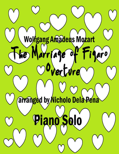 "Overture" The Mariage of Figaro Alphabetized notes for easy Playing for Piano Solo (arr. Nicholo Dela Pena)