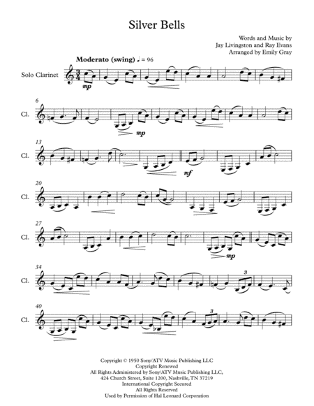 Silver Bells (arr. Emily Gray)