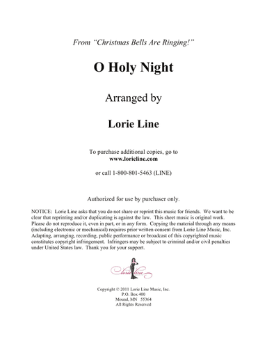 O Holy Night (from the album Christmas Bells Are Ringing!) (arr. Lorie Line)