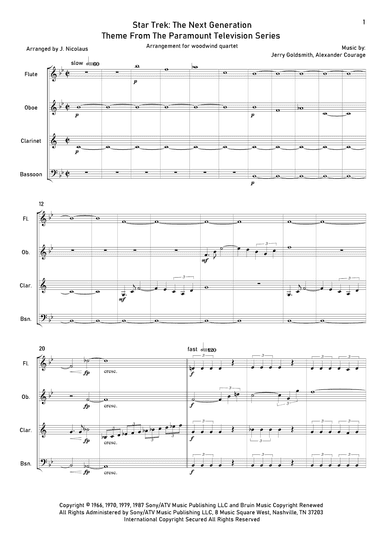 Star Trek - The Next Generation(r) (arr. John Nicolaus)
