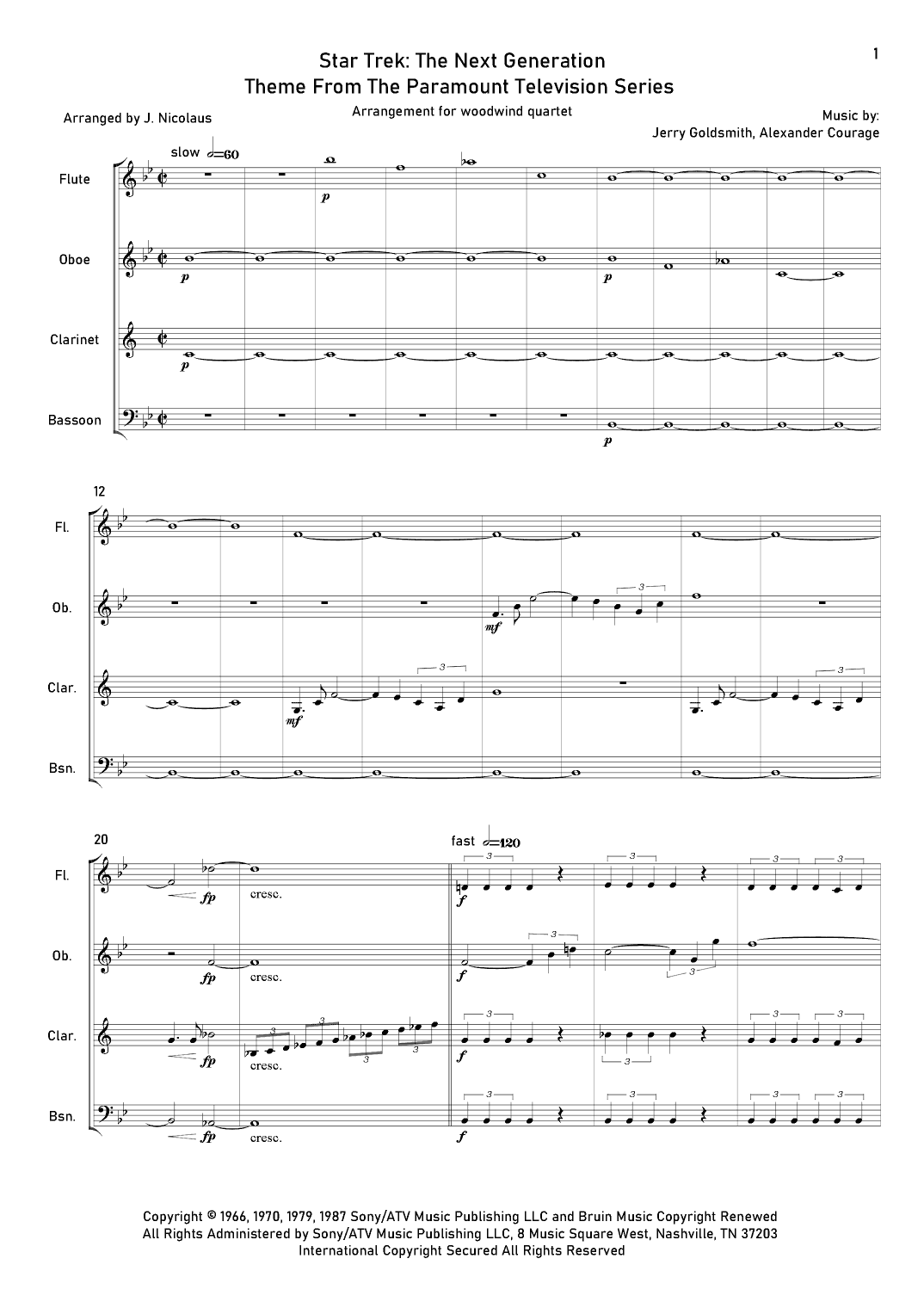 Star Trek - The Next Generation(r) (arr. John Nicolaus)