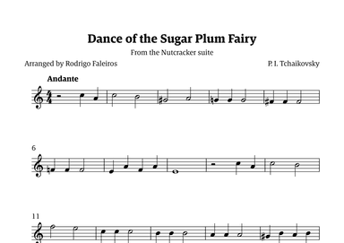 Sugar Plum Fairy theme (arr. Rodrigo Faleiros)