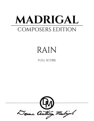 Rain - Full Score