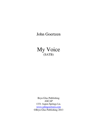 My Voice