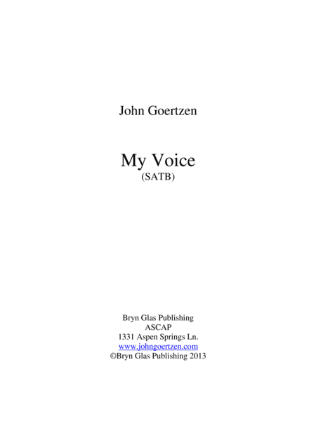 My Voice