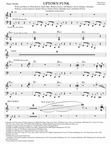 Uptown Funk (arr. Jorge Juárez)