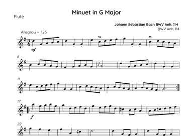 Minuet in G Major (arr. Sales)