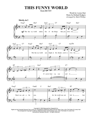 This Funny World (arr. Mark Phillips)