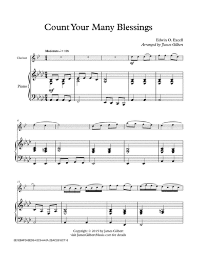 Count Your Many Blessings (arr. James Gilbert)
